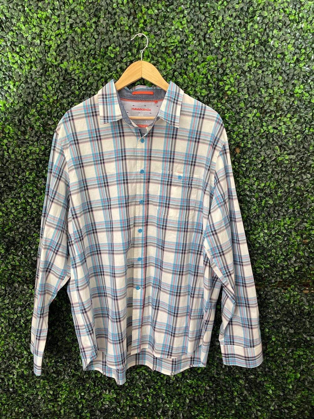 Hawke & Co, Men’s Paid Shirt, Size XXL